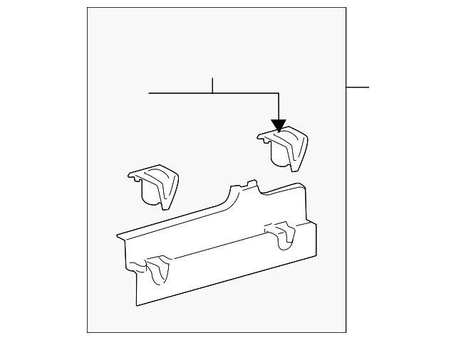 CK4Z-61311A58-AA CENTER MOLDING, RIGHT