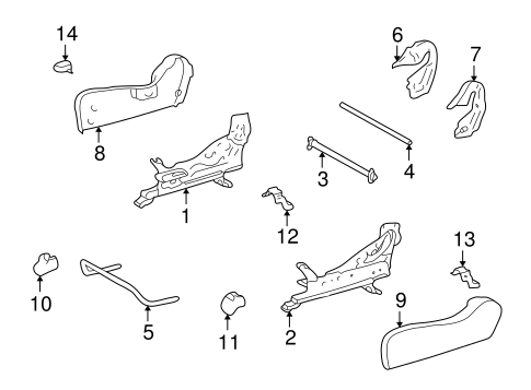 BODY/TRACKS & COMPONENTS for 2003 Toyota Highlander #1