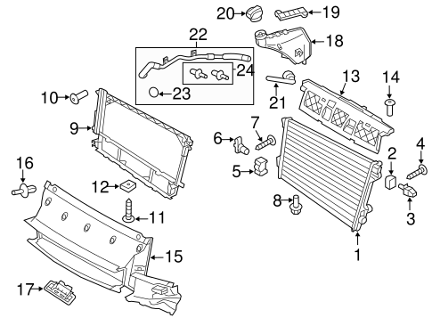 Panamera RADIATOR & COMPONENTS 2