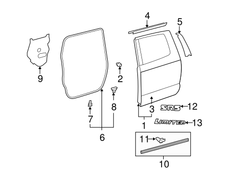 BODY/DOOR & COMPONENTS for 2010 Toyota Tundra #2