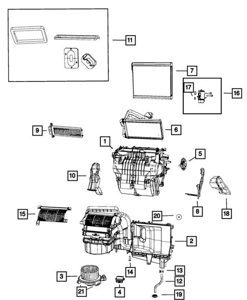 Air Conditioner and Heater Units for 2016 Dodge Journey #1