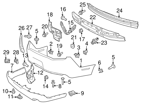 Mustang BUMPER & COMPONENTS - REAR