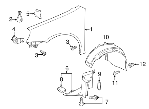 Fender & Components for 2010 Volkswagen GTI #0