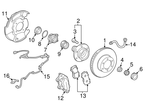 BRAKES/BRAKE COMPONENTS for 2016 Toyota Tacoma #1