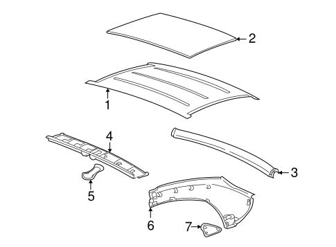Interior Trim - Top for 2008 Porsche Boxster #0
