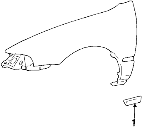 Prizm EXTERIOR TRIM - FENDER