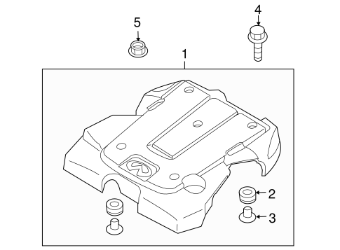 Engine Appearance Cover for 2014 Infiniti QX50 #0