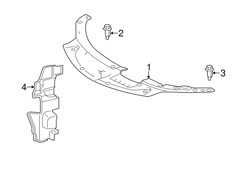 BODY/SPLASH SHIELDS for 2015 Toyota Avalon #1