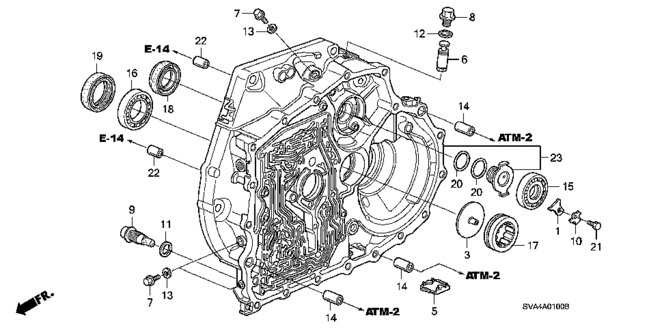 Transmission - Automatic/Torque Converter Case for 2006 Honda CIVIC COUPE #1