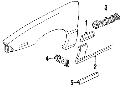 Achieva EXTERIOR TRIM - FENDER