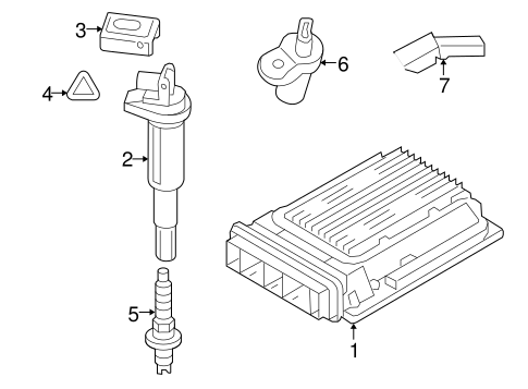 Ignition Coil for 2012 BMW 740i #0