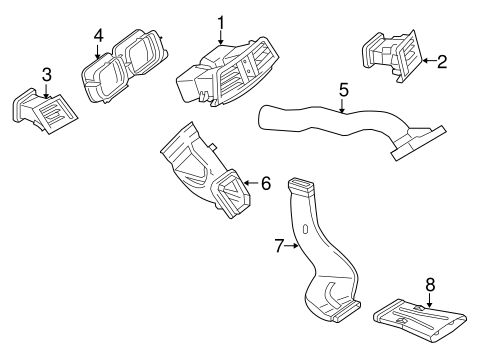 Ducts for 2013 Mercedes-Benz C 250 #2