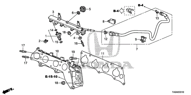 Engine/Fuel Injector (L4) for 2012 Honda ACCORD SEDAN #1