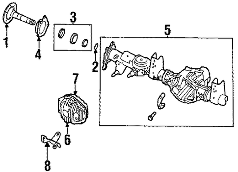 Bearing Assembly Holder - Honda (8-97138-236-0) Bearing Assembly Holder - Honda (8-97138-236-0)