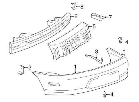 Sunfire BUMPER & COMPONENTS - REAR