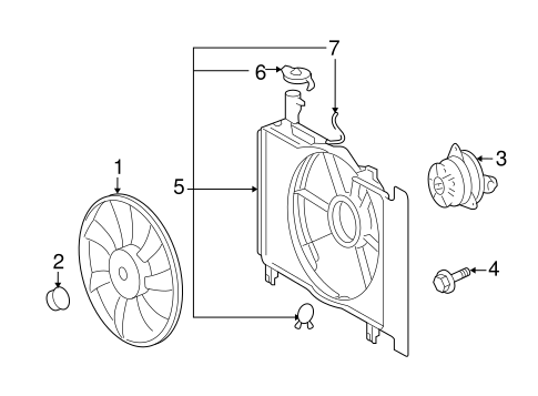 COOLING SYSTEM/COOLING FAN for 2012 Scion xD #1