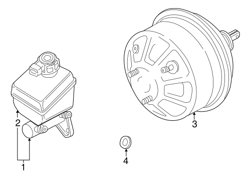Freelander MASTER CYLINDER - COMPONENTS ON DASH PANEL