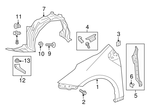 BODY/FENDER & COMPONENTS for 2016 Toyota Prius #1