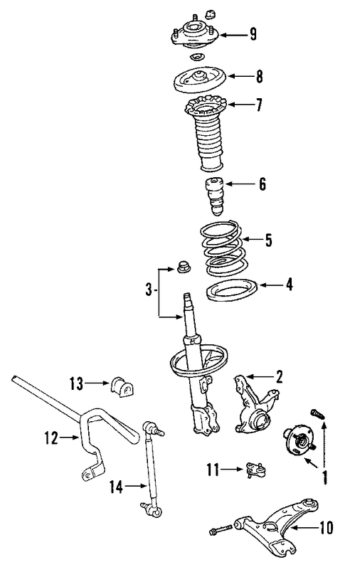 FRONT SUSPENSION/FRONT SUSPENSION for 2010 Toyota RAV4 #1