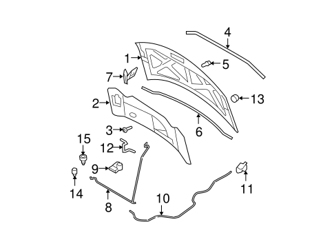 Body/Hood & Components for 2009 Ford Edge #1