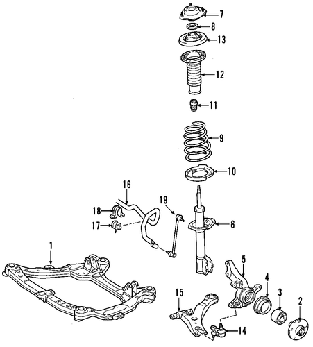 FRONT SUSPENSION/SUSPENSION COMPONENTS for 2006 Toyota Solara #2
