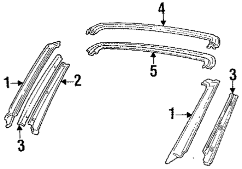 TC Maserati WINDSHIELD HEADER & COMPONENTS