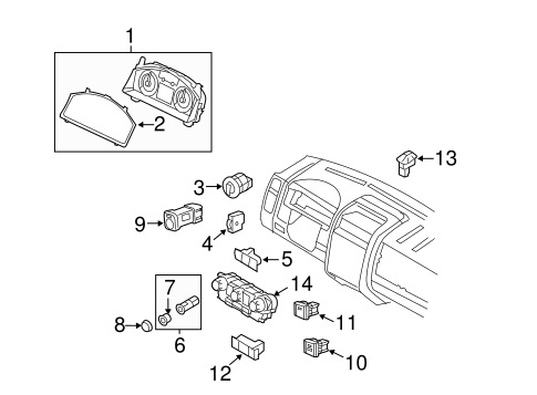 Electrical/Headlamp Components for 2008 Ford Escape #2