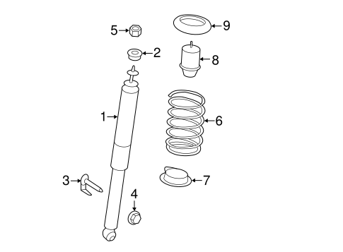 Rear Suspension/Shocks & Components for 2013 Ford Edge #2