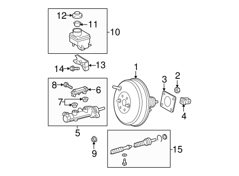 BODY/MASTER CYLINDER - COMPONENTS ON DASH PANEL for 2005 Scion tC #1