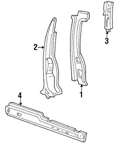 Windstar CENTER PILLAR & ROCKER