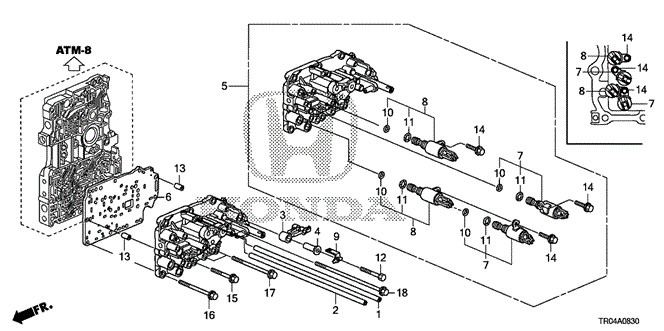 Transmission - Automatic/AT Servo Body for 2012 Honda CIVIC SEDAN #1
