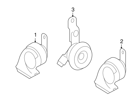 ELECTRICAL/HORN for 2009 Toyota Sequoia #1