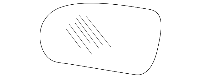 1W6Z-17K707-AA Деталь MIRROR GLASS, RIGHT