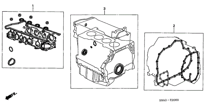 ENGINE/GASKET KIT (L4) for 2006 Honda ACCORD SEDAN #1