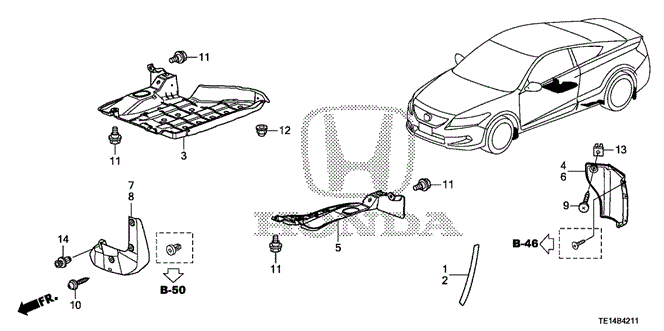 INTERIOR / BUMPER/UNDER COVER for 2012 Honda ACCORD COUPE #1