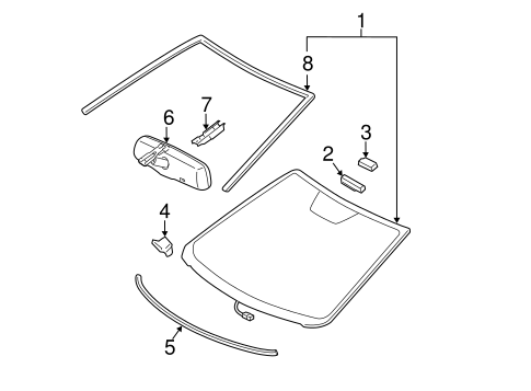 BODY/REVEAL MOLDINGS for 2009 Toyota Camry #2