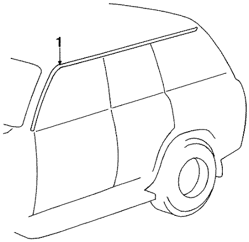 BODY/EXTERIOR TRIM - ROOF for 1997 Toyota Land Cruiser #1