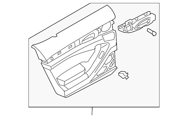 970-555-913-02-6A0 Деталь DOOR TRIM PANEL, LEFT