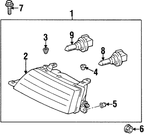 ELECTRICAL/HEADLAMP COMPONENTS for 1999 Toyota Avalon #1
