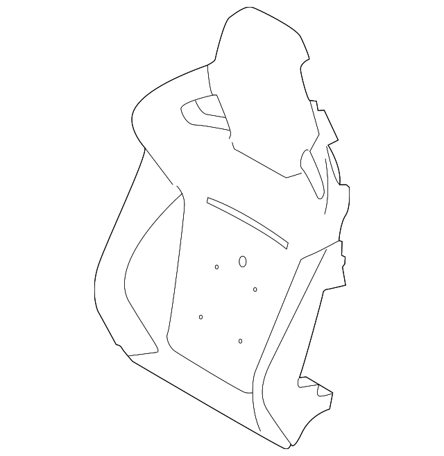 LR061844 SEAT BACK COVER, LEFT
