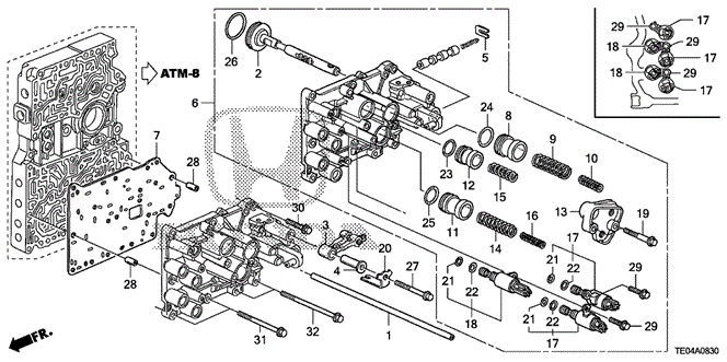 Transmission - Automatic/AT Servo Body (L4) for 2010 Honda ACCORD COUPE #1