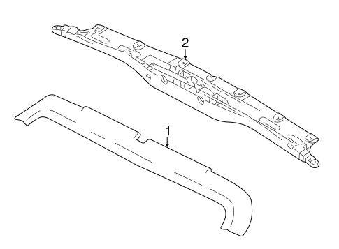 XKR WINDSHIELD HEADER & COMPONENTS
