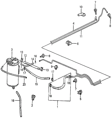 Electrical/Exhaust/Heater/Fuel/Canister for 1983 Honda ACCORD SEDAN #1