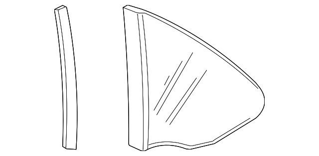 997-543-111-11 Деталь QTR GLASS, LEFT