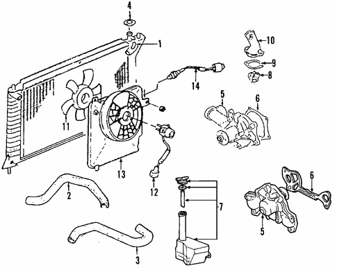 Water Pump for 1993 Hyundai Sonata #0