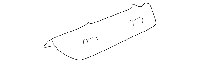 9124876 Деталь CROSS RAIL PLATE