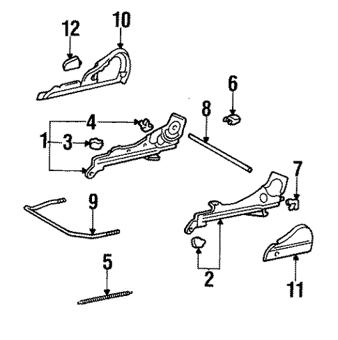 BODY/TRACKS & COMPONENTS for 1998 Toyota Tercel #1