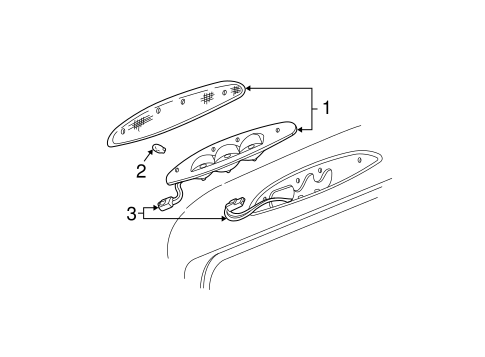 Electrical/High Mounted Stop Lamp for 2005 Ford Expedition #1