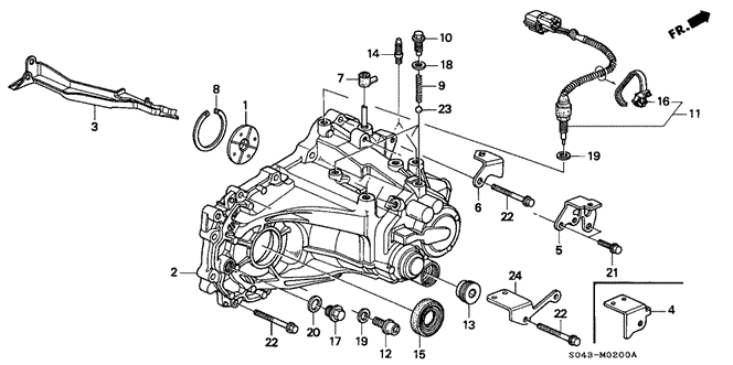 TRANSMISSION - MANUAL/MT TRANSMISSION HOUSING for 1997 Honda CIVIC SEDAN #1