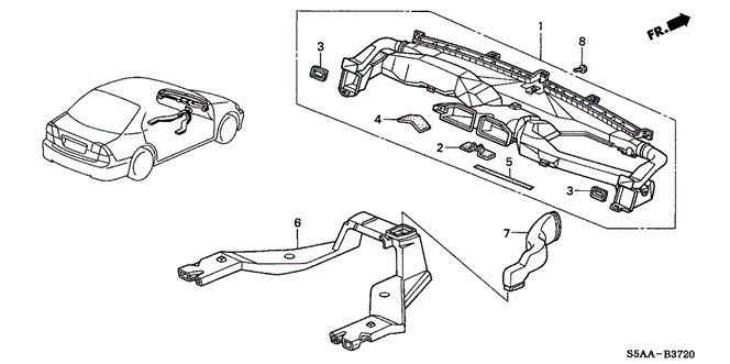 Interior/Bumper/Duct for 2004 Honda CIVIC SEDAN #1